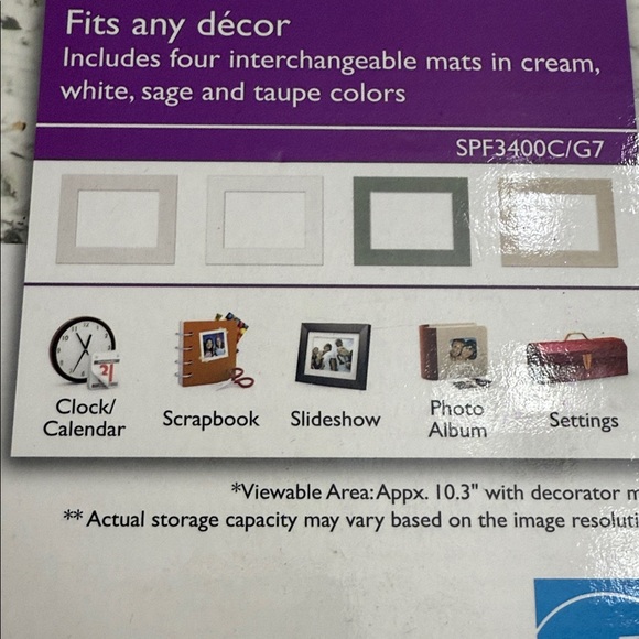 Philips Digital Photo Frame - Dark Brown 10.4” - Picture 5 of 16